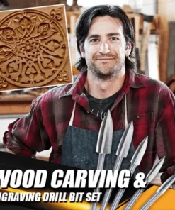 Set houtsnij- en graveerboren
