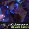 Cyberpunk LED-vizierbril