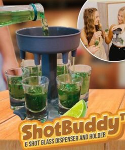 ShotBuddy 6 Shotglasdispenser en houder