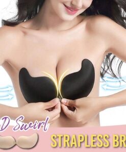 Strapless bh met 3D-werveling