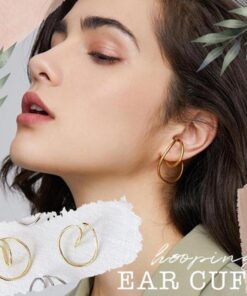 Geometrie oorbel oorclip