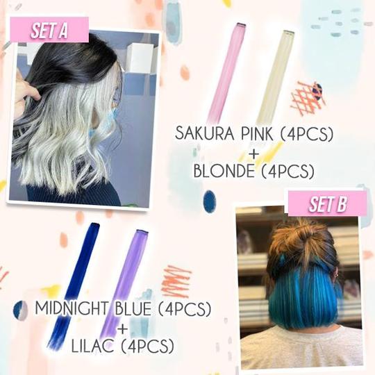 De Hairdrobe gekleurde clip-in extensionsset - Image 6