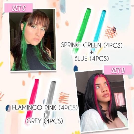 De Hairdrobe gekleurde clip-in extensionsset - Image 7