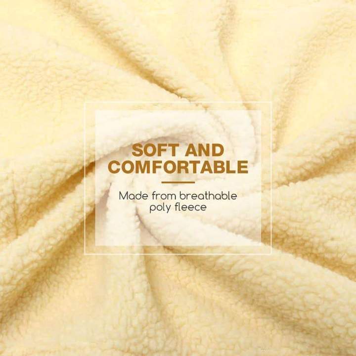 Comfortabele hoes voor fauteuil van polyfleece uit één stuk met zakken - Image 2