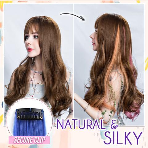 De Hairdrobe gekleurde clip-in extensionsset - Image 3