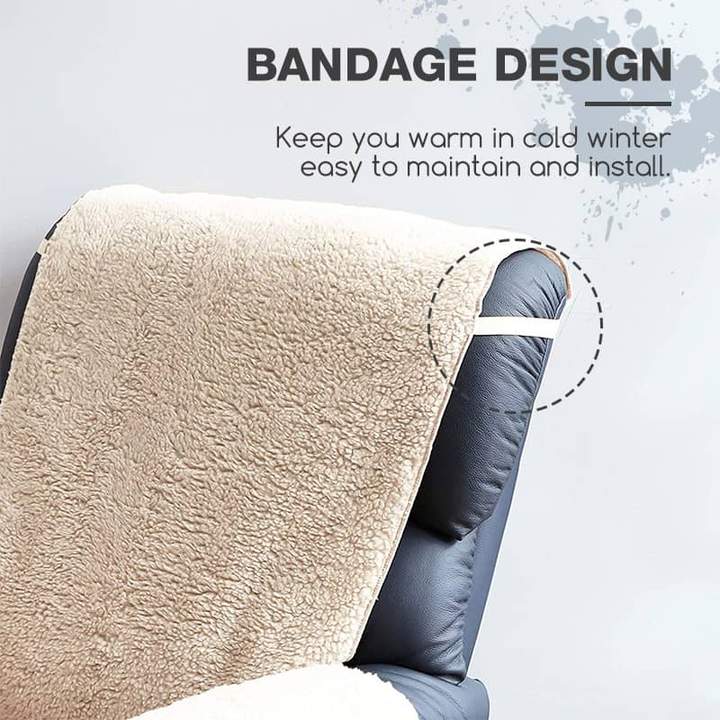 Comfortabele hoes voor fauteuil van polyfleece uit één stuk met zakken - Image 3