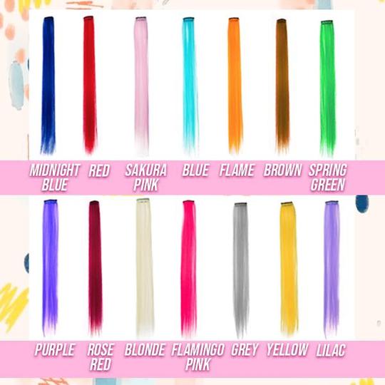 De Hairdrobe gekleurde clip-in extensionsset - Image 5