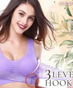 CosyFit ondersteunende bh met kant en X-gesp