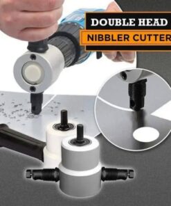 Knabbelschaar voor plaatstaal met dubbele kop