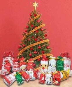 Kerstcadeauzakjes met trekkoord