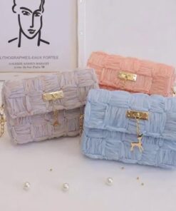 Bloemrijke chiffon lint handtas DIY Kit