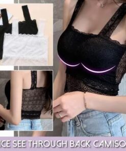 Kanten doorzichtig hemdje aan de achterkant