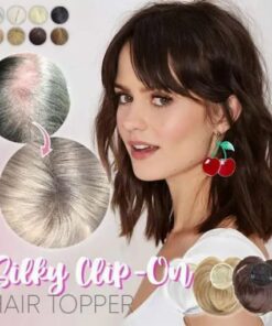 Zijdeachtige clip op haartopper