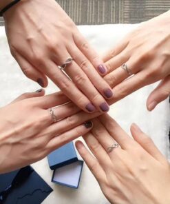 Sterling zilveren oneindigheidsring