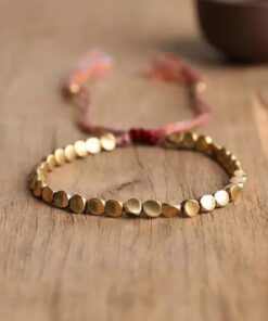 Tibetaanse koperen kralen armband