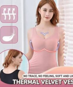 Fluwelen thermische kanten mouwloze binnenkleding