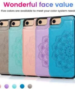 Portemonnee-kaarthouder Leren telefoonhoesje